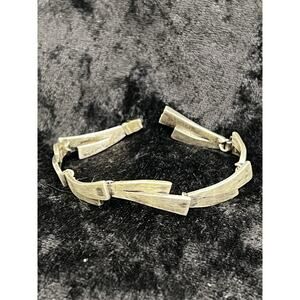 VTG Modernist MCM Sigi Pineda Taxco Sterling Silver 925 Bracelet 7” Clasp Mexico